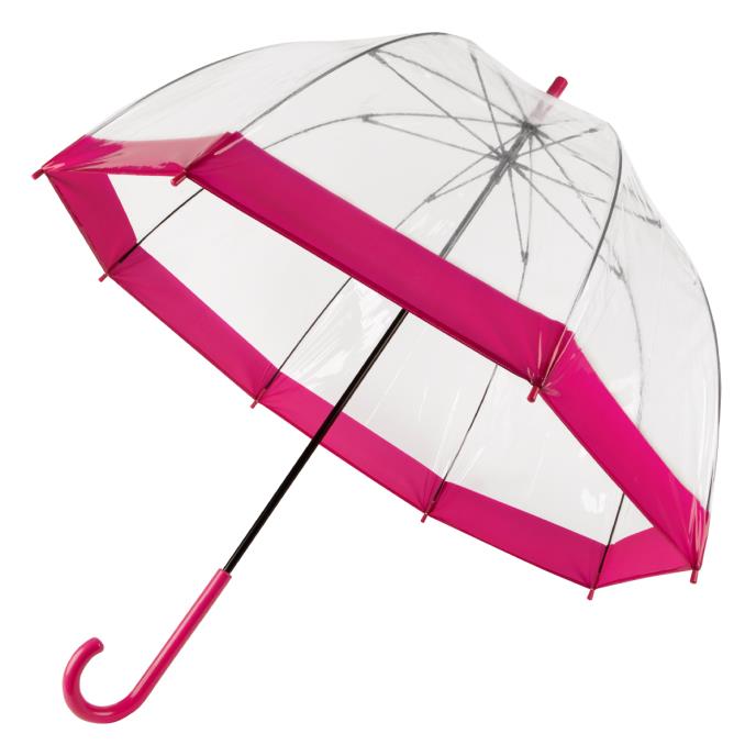 totes® Clear PVC Dome Umbrella Pink  Extra Image 2